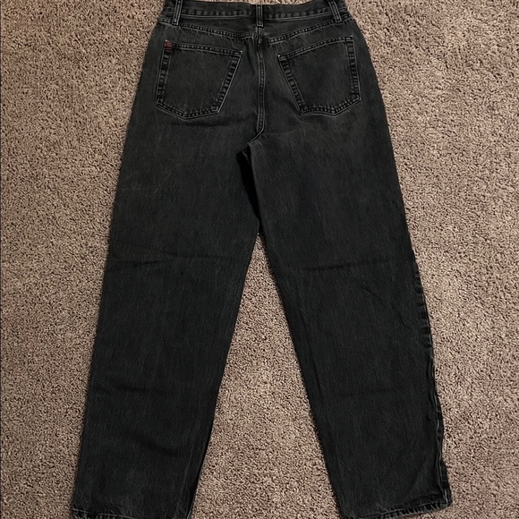 BDG Charcoal Black High Waisted Distressed Baggy Jeans Size 29 - Picture 5 of 6